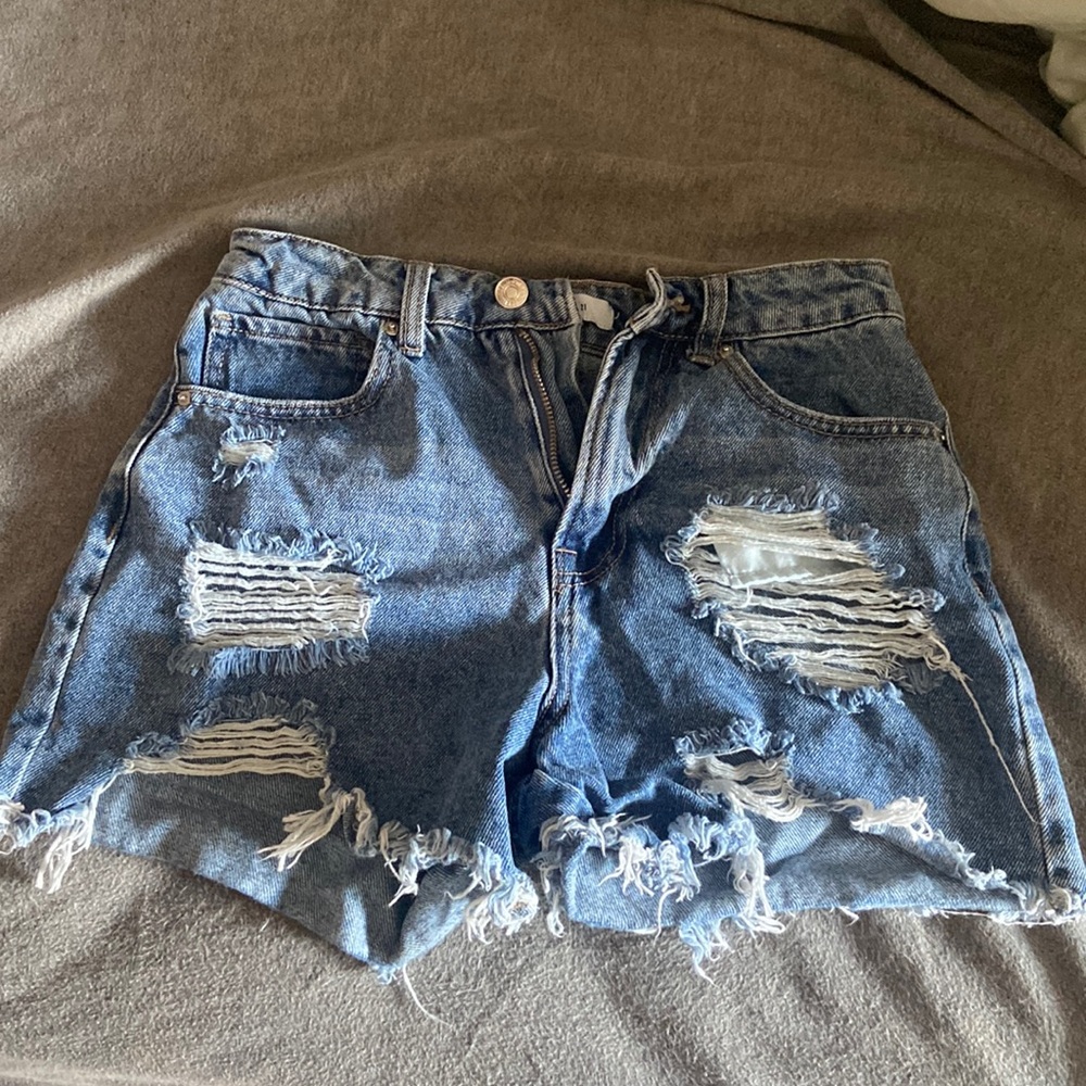 Ripped Jean Shorts from Forever 21